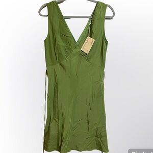 Peppermayo / green Audrey Vintage Slip Dress / size US 8